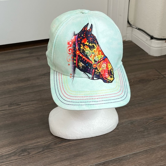 Colorful Horse Design Cap - Picture 1 of 9